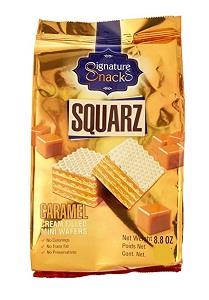 Signature Snacks Squarz Caramel Cream Filled Mini Wafers 100 g