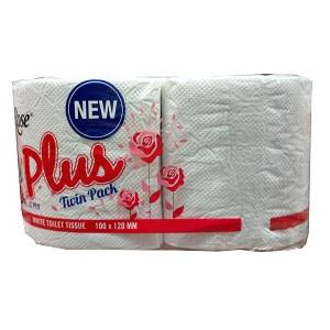 Boulos Rose Plus Tissue 2 Ply 2 Rolls