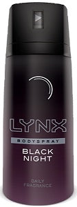 Lynx Deodorant Body Spray Black Night 150 ml