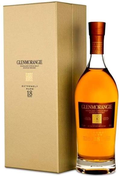 Glenmorangie Single Malt Scotch Whisky Extremely Rare Aged 18 Years 75 cl