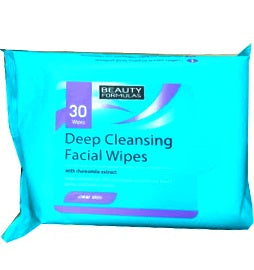 Beauty Formulas Facial Wipes Deep Cleansing x30