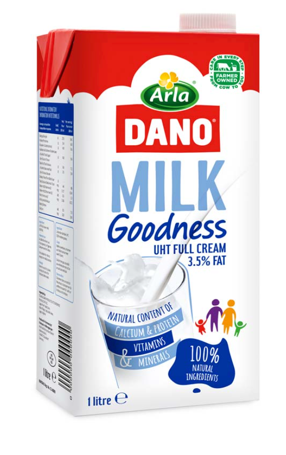 Dano UHT Full Cream Milk 1 L x2