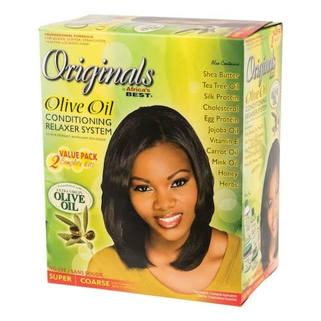 Organics Olive Oil No Lye Conditioning Relaxer Super Value Pack 2 Kit