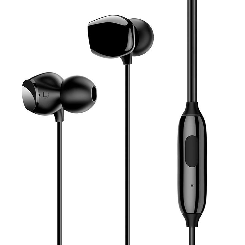 Usams In-Ear Stereo Wired Earphone Black EP28