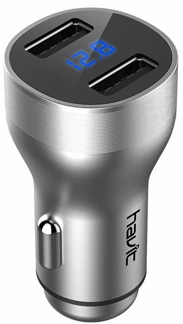 Havit Dual USB Car Charger Blue H21