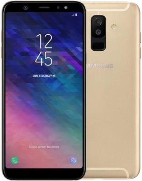 Samsung A6 Plus A605F DS 4 GB RAM 32 GB ROM 16 MP + 5 MP Rear 24 MP Front 6 Inches - Gold - Dual SIM