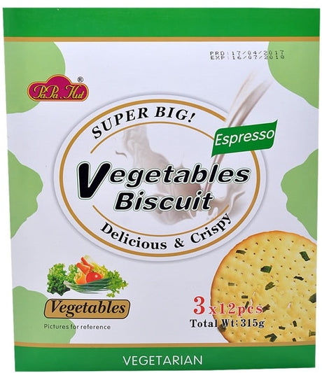 PaPa Hut Vegetarian Espresso Vegetables Biscuit 315 g