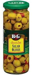 B & G Spanish Style Manzanilla Olives Stuffed 283 g