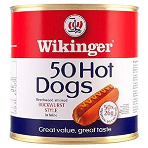 Wikinger Hot Dogs Bockwurst In Brine 300 g x50