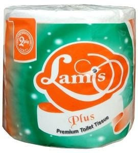 Lamis Toilet Tissue Plus 2 Ply 2 Rolls x12