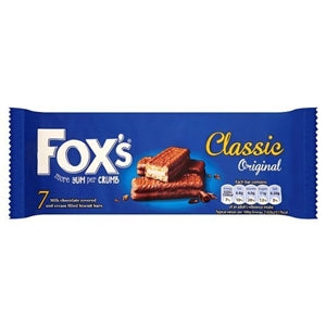 Fox's Classic Original Milk Chocolate Covered & Cream Filled Biscuit Bar 175 g x7