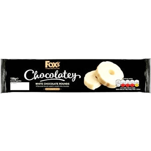 Fox's Chocolatey White Chocolate Rounds 130 g