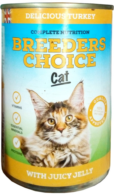 Breeders Choice Cat Delicious Turkey With Juicy Jelly 400 g