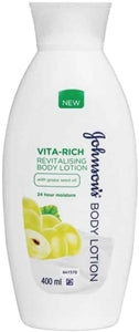 Johnson's Vita-Rich Revitalising Body Lotion With Green Seed Oil 400 ml