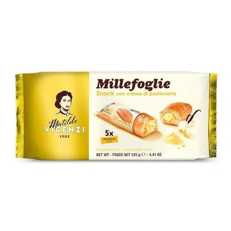 Matilde Vicenzi Puff Pastry Rolls Filled With Pastry Cream 125 g