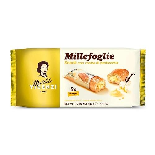 Matilde Vicenzi Puff Pastry Rolls Filled With Pastry Cream 125 g