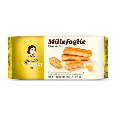 Matilde Vicenzi Puff Pastry Sticks With Butter 125 g