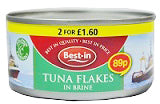 Best-One Tuna Flakes In Brine 185 g