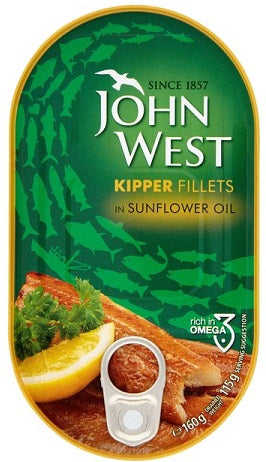 John West Kipper Fillets In Sunflower Oil 160 g