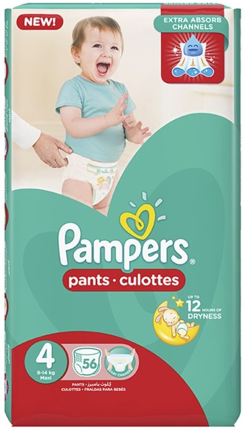 Pampers Pants Size 4 Maxi 9-14 kg x56