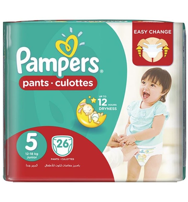 Pampers Pants Size 5 Junior 12-18 kg x26