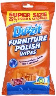 Duzzit Extra Strong Glass Wipes 50 Pack