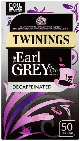 Twinings Earl Grey Decaffeinated Green Tea 125 g x50