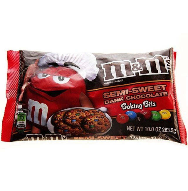 M & M's Semi-Sweet Dark Chocolate Candies Baking Bits 283.5 g