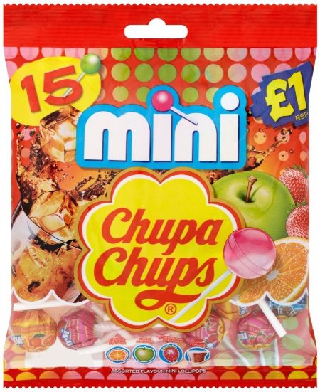 Chupa Chups Mini Lollipops Assorted Flavours 90 g