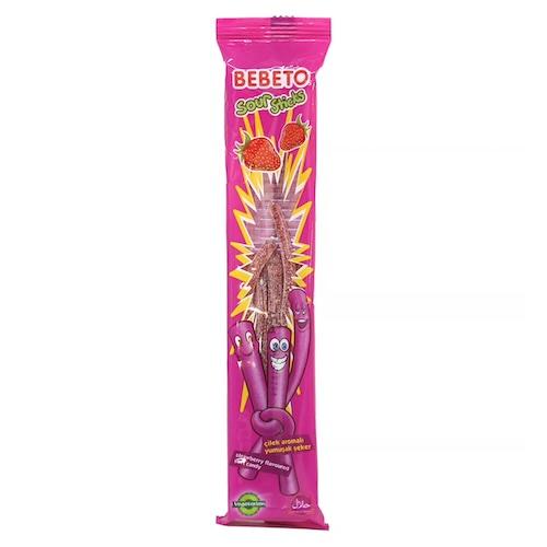 Bebeto Sour Sticks Strawberry Candy 35 g