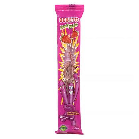 Bebeto Sour Sticks Strawberry Candy 35 g