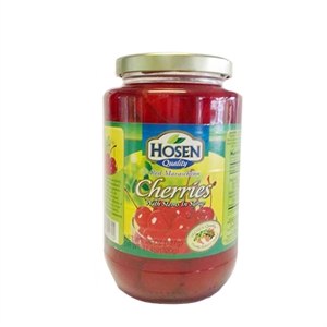 Hosen Red Maraschino Cherries With Stems In Syrup 737 g