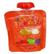 Tomi's Treats Strawberry, Plum & Apple 6 Months+ 100 g