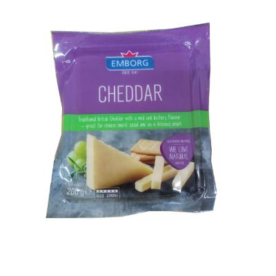 Emborg Cheddar Cheese White 200 g