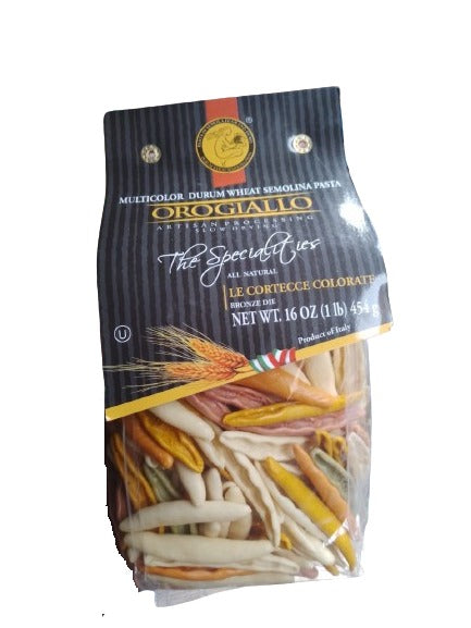 Orogiallo Multi Colour Pasta Le Cortecce Colorate 454 g