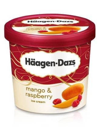 Haagen-Dazs Ice Cream Mango & Raspberry 100 ml