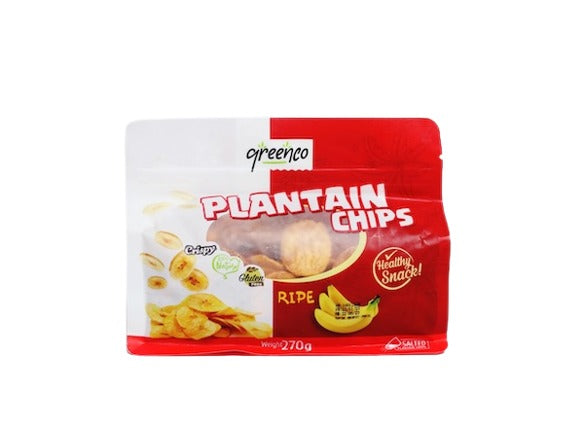 Greenco Plantain Chips Ripe 270 g