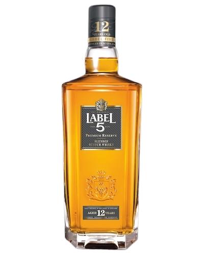 Label 5 Blended Scotch Whisky Aged 12 Years 70 cl