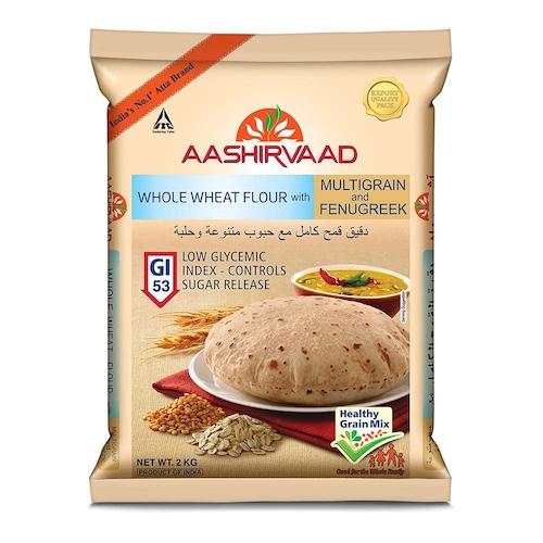 Aashirvaad Whole Wheat Flour With Multigrains & Fenugreek 5 kg