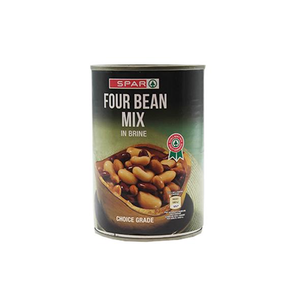 Spar Four Bean Mix In Brine 400 g