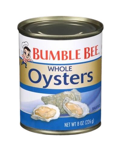 Bumble Bee Whole Oysters In Water 226 g