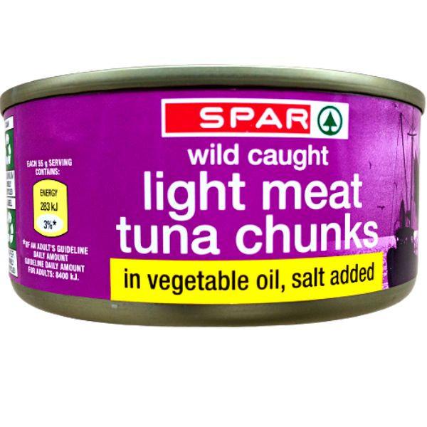 Spar Light Meat Tuna Chunks In Vegetable Oil 170 g