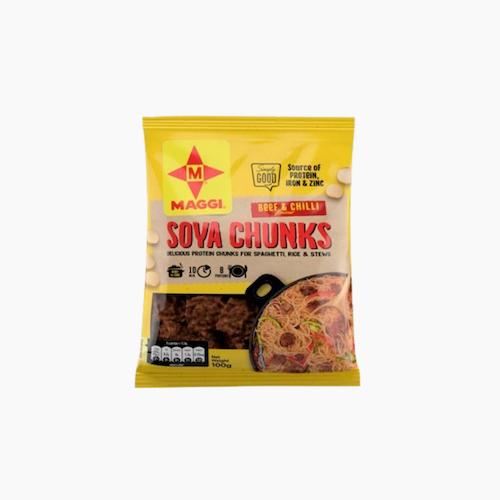 Maggi Beef & Chilli Flavour Soya Chunks 100 g