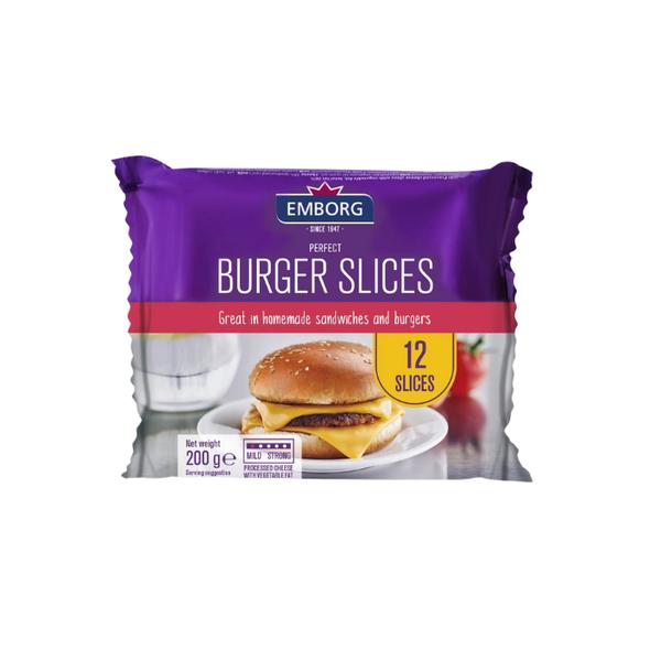 Emborg Perfect Burger Slices 200 g x12