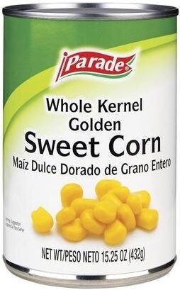Parade Whole Kernel Golden Sweet Corn 432 g