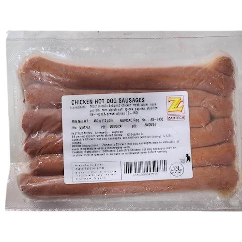 Zartech Chicken Hot Dog Sausage 450 g