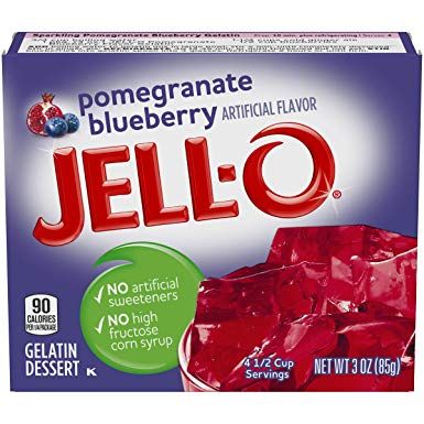 Jell-O Gelatin Dessert Pomegranate Blueberry Flavour 85 g