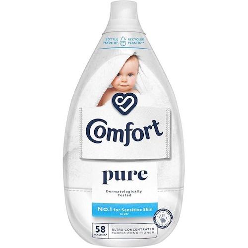 Comfort Ultra Concentrated Fabric Conditioner Pure 58 Washes 870 ml