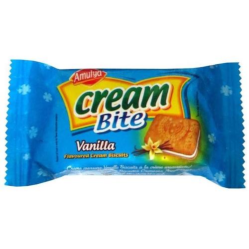 Amulya Big Cream Bite Vanilla Cream Biscuits 175 g