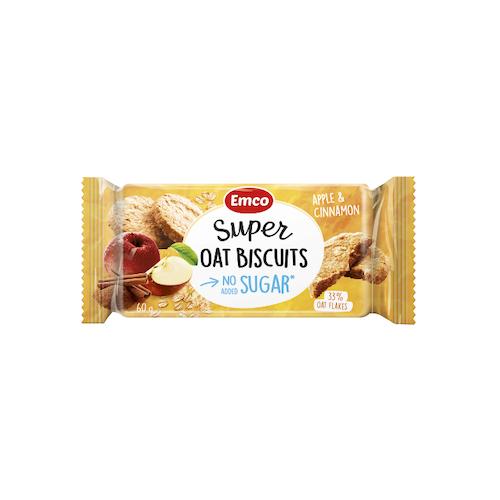 Emco Super Oat Bisucuit No Added Sugar Apple & Cinnamon 60 g